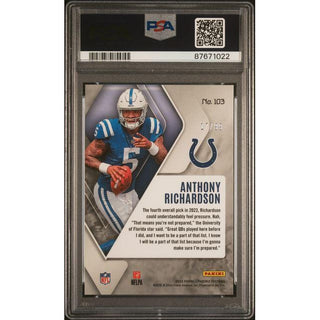 Anthony Richardson 2023 Panini Phoenix Orange #103 – PSA 10