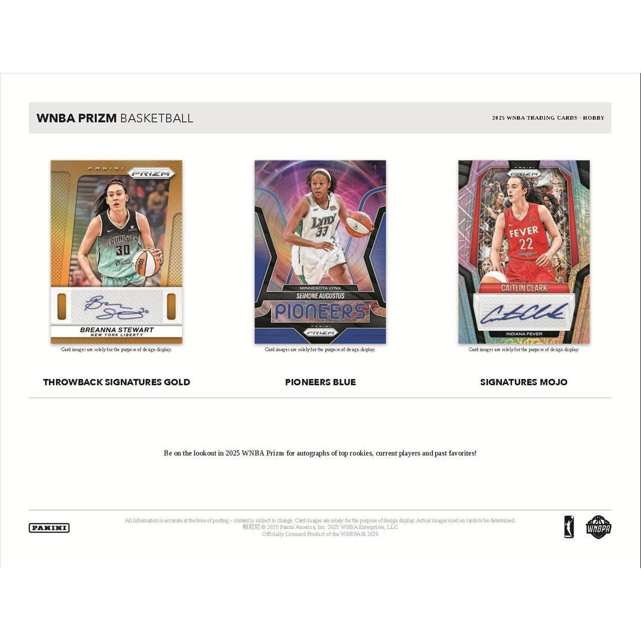 2025 Panini Prizm WNBA Basketball Hobby Box