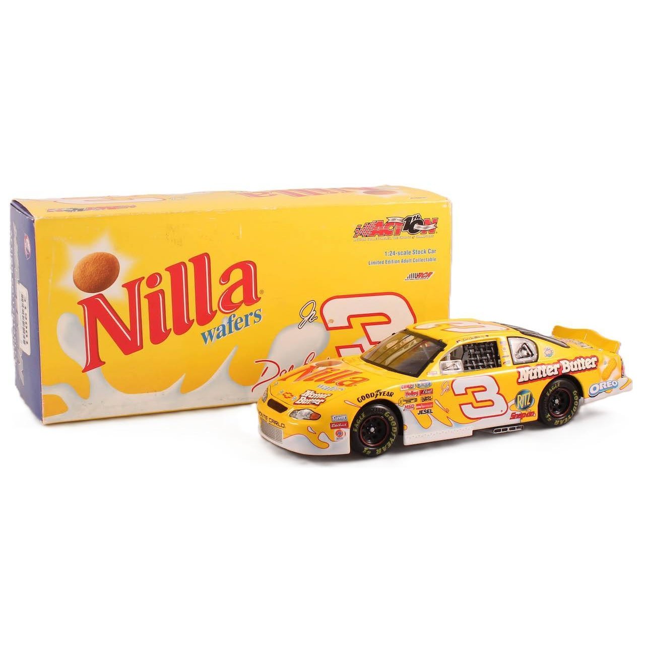 Die Cast 1/24 Scale: Dale Earnhardt Jr. #3 Nilla Wafers / Nutter Butter 2002 Monte Carlo Action Racing