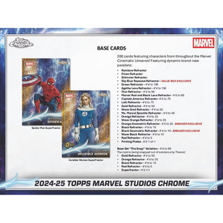 2025 Topps Marvel Studios Chrome Hobby Box