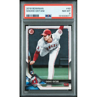 Shohei Ohtani 2018 Bowman #49 – PSA 8 Rookie Card