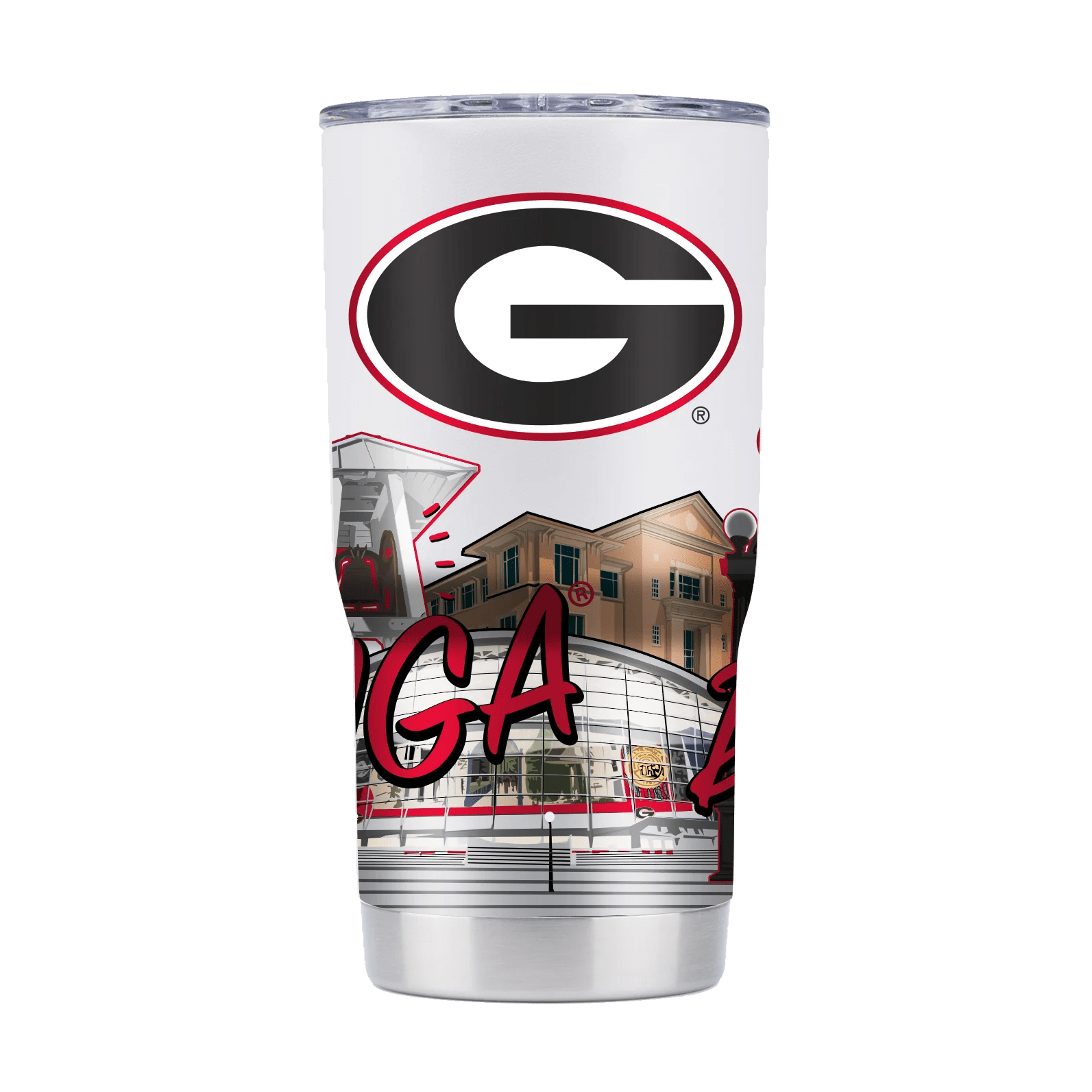 Tumbler: Georgia Campus Icons 20oz