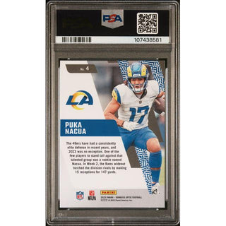 Puka Nacua 2023 Donruss Optic Rookie Primary Colors #4 PSA 10