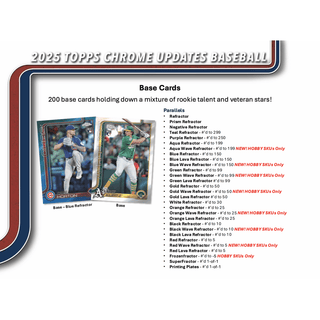 2025 Topps Chrome Update Series Baseball Hobby Box