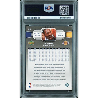 Kobe Bryant 2004 Upper Deck #83 PSA 7