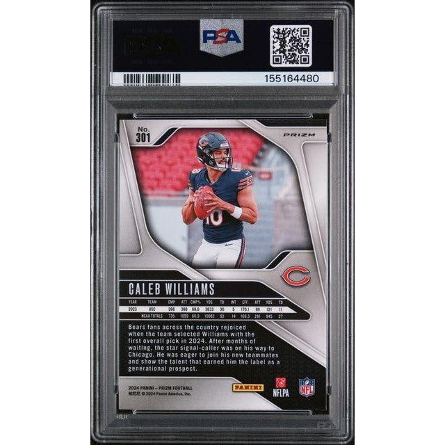 2024 Prizm #301 Caleb Williams Lazer Prizm PSA 9