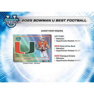 2025 Bowman's Best University Football Hobby Box