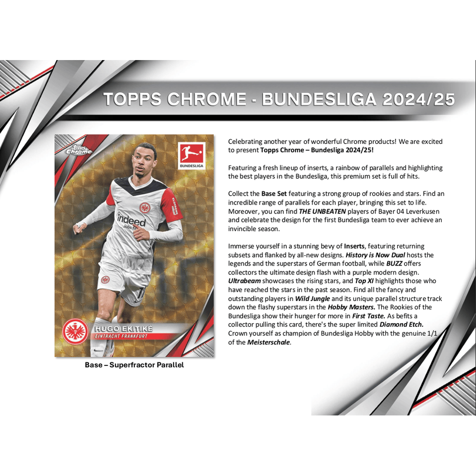2024-25 Topps Chrome Bundesliga Soccer Hobby Box