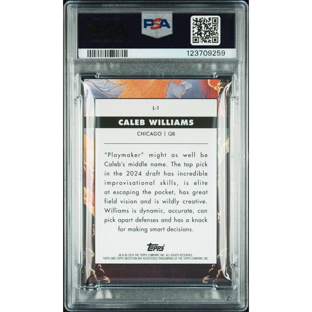 Caleb Williams 2024 Topps Inception Launch #L1 PSA 9