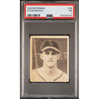 Stan Musial 1948 Bowman #36 PSA 1