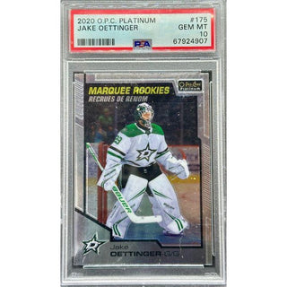 Jake Oettinger 2020 O-Pee-Chee Platinum #175 PSA 10