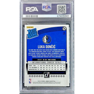 Luka Doncic 2018 Panini Donruss #177 PSA 10