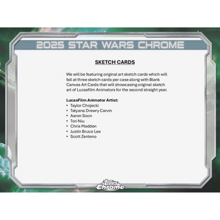 2025 Topps Star Wars Chrome Galaxy Hobby Box