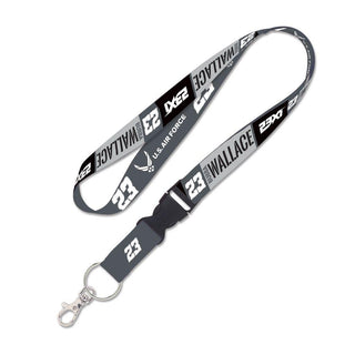 Bubba Wallace #23 NASCAR Lanyard – 1” Wide with Detachable Buckle