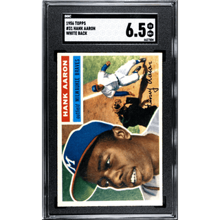 Hank Aaron 1956 Topps #31 White Back SGC 6.5