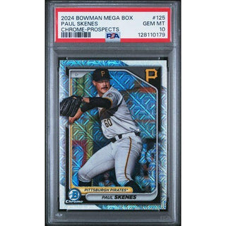 Paul Skenes 2024 Bowman Mega Box Chrome Prospects #125 – PSA 10