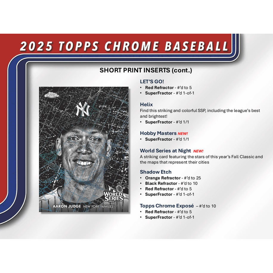 2025 Topps Chrome Baseball Blaster Box