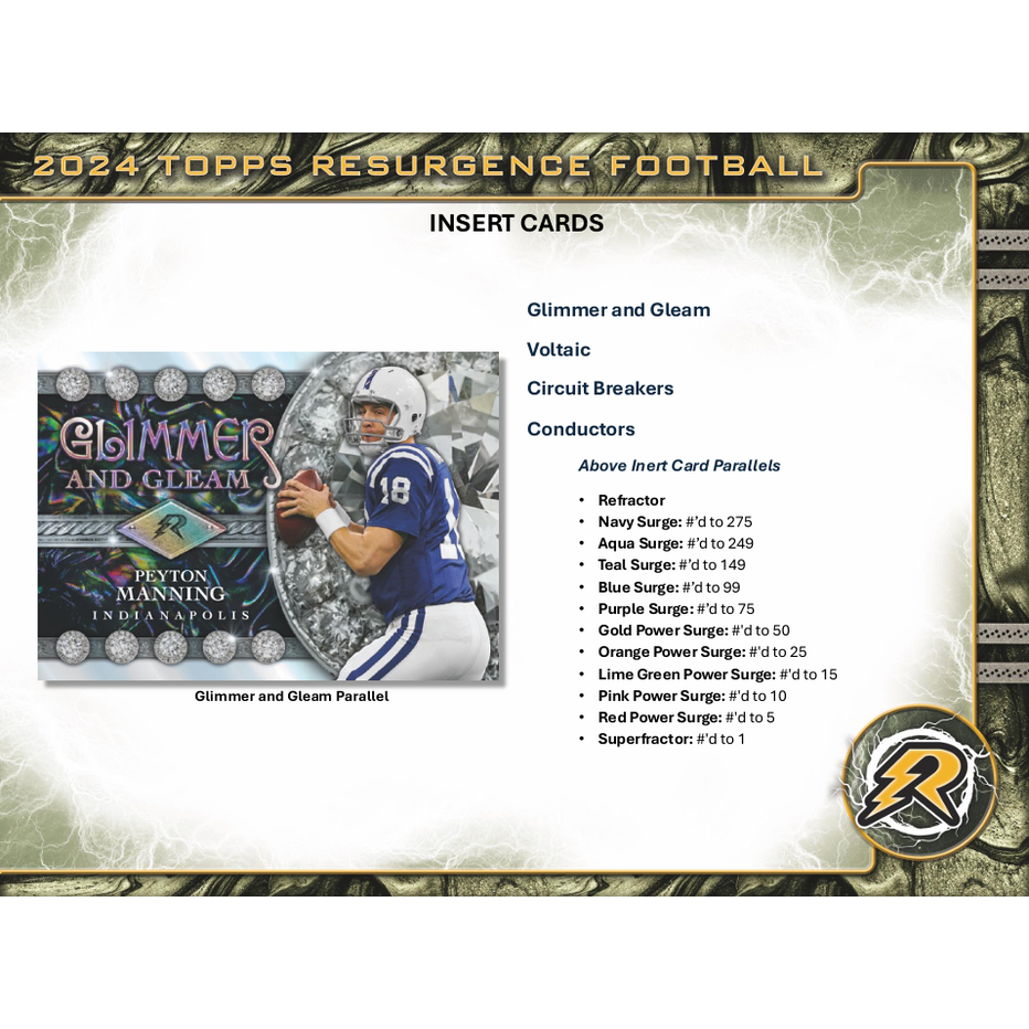 2024 Topps Resurgence Football Hobby Pack