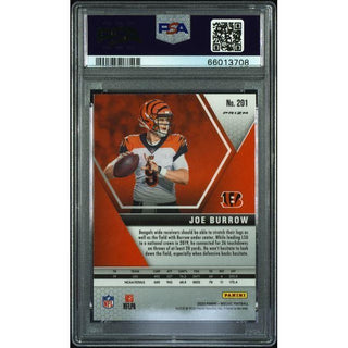 Joe Burrow 2020 Panini Mosaic Camo Pink #201 PSA 9