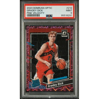 Gradey Dick – 2023 Donruss Optic Pink Velocity #212 PSA 9