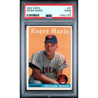 Roger Maris 1958 Topps #47 Good PSA 2