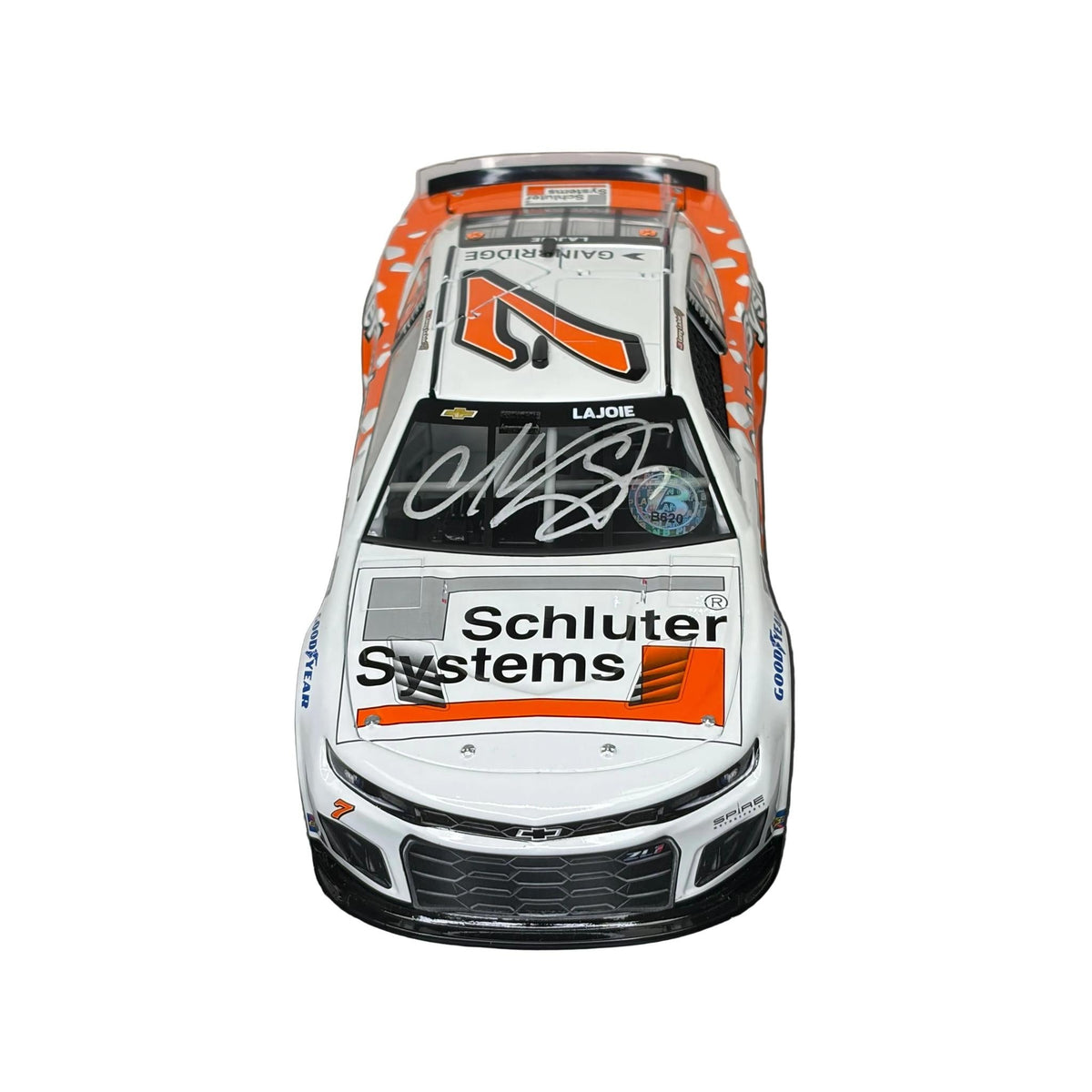 Die Cast: Corey Lajoie #7 Schulter Systems 2024 Camaro ZL1 1/72 Autographed Xfinity Series 1:24 Scale