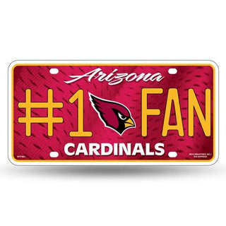 Arizona Cardinals #1 Fan License Plate – Metal