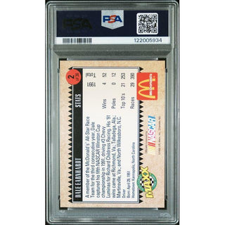 Dale Earnhardt #2 1992 Maxx McDonalds PSA/DNA Certified Authentic