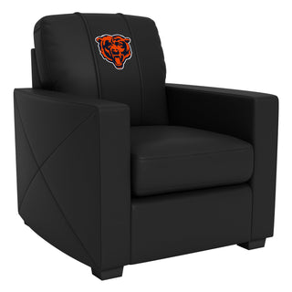 Silver Club Chair with Chicago Bears Secondary Logo