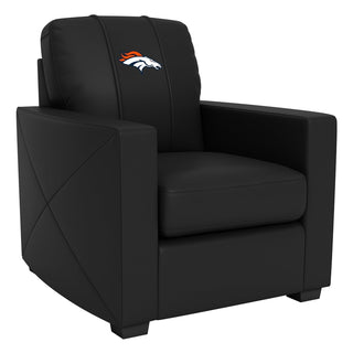 Silver Club Chair with Denver Broncos Primary Logo