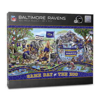 Baltimore Ravens Game Day at the Zoo 500 pc Puzzle