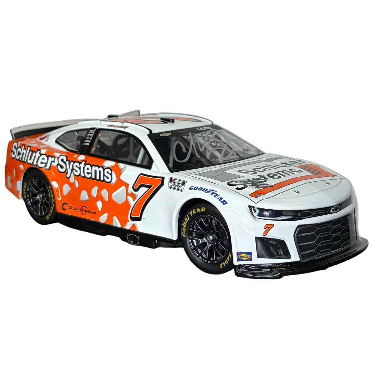 Die Cast: Corey Lajoie #7 Schulter Systems 2024 Camaro ZL1 1/72 Autographed Xfinity Series 1:24 Scale