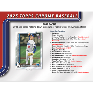 2025 Topps Chrome Baseball Hobby Pack