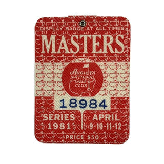 1981 Augusta Golf Pass