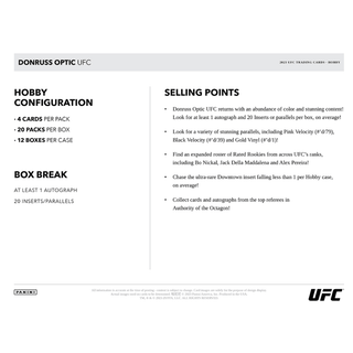 2023 Donruss Optic UFC Hobby Box