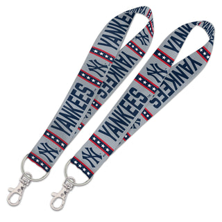 New York Yankees Grey Lanyard Key Strap – Officially Licensed MLB