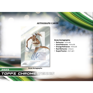 2025 Topps Chrome Tennis Breakers Delight Box