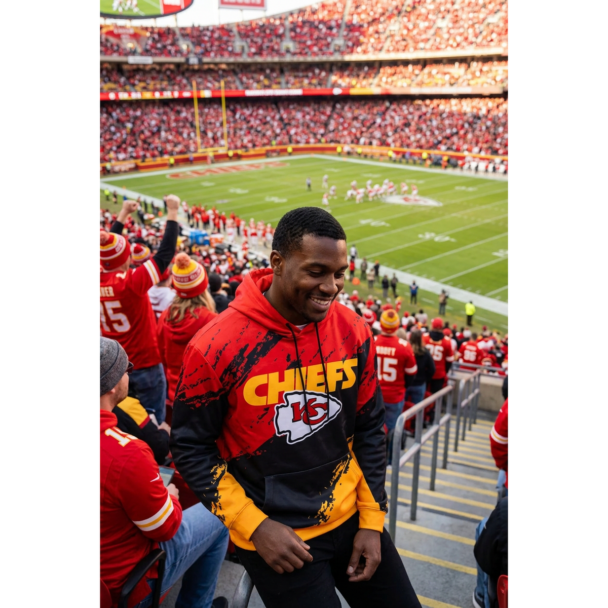 Kansas City Chiefs Triple Threat Hoodie Officially Licensed