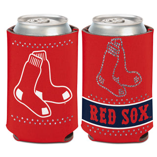 Boston Red Sox Logo Bling Can Cooler – Red