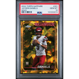 Jayden Daniels 2024 Topps Sapphire Gold #201 – PSA 10