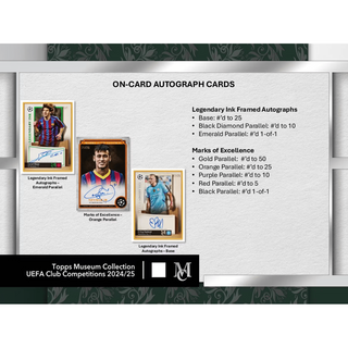 2024-25 Topps UEFA Club Competitions Museum Collection Soccer Hobby Box