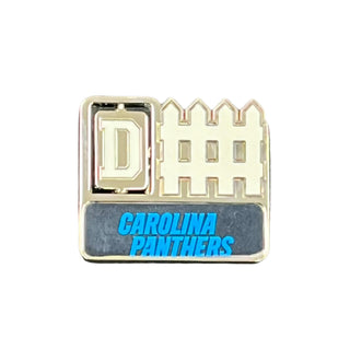 Lapel Pin: Carolina Panthers “D-Fence” Swivel Lapel Pin – Official NFL Collectible