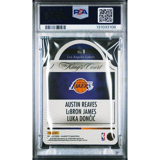 Reaves/James/Doncic 2024 Silhouette The King's Court - Bronze #8 – PSA 10
