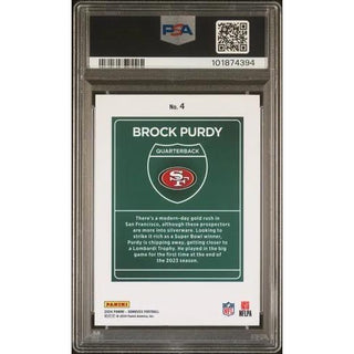 Brock Purdy 2024 Panini Donruss Downtown! #4 PSA 9