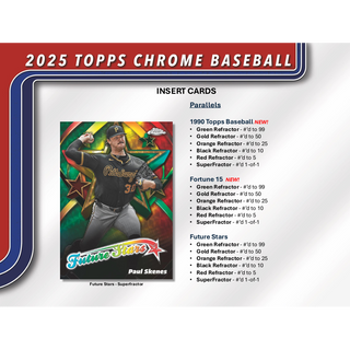 2025 Topps Chrome Baseball Hobby Pack