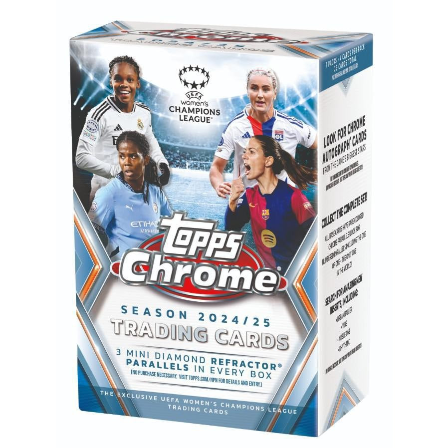 2024-25 Topps UEFA Women's Champions League Chrome Soccer Blaster Box