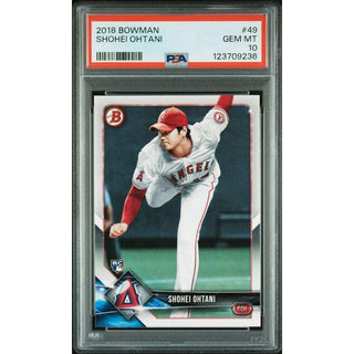 Shohei Ohtani 2018 Bowman #49 PSA 10