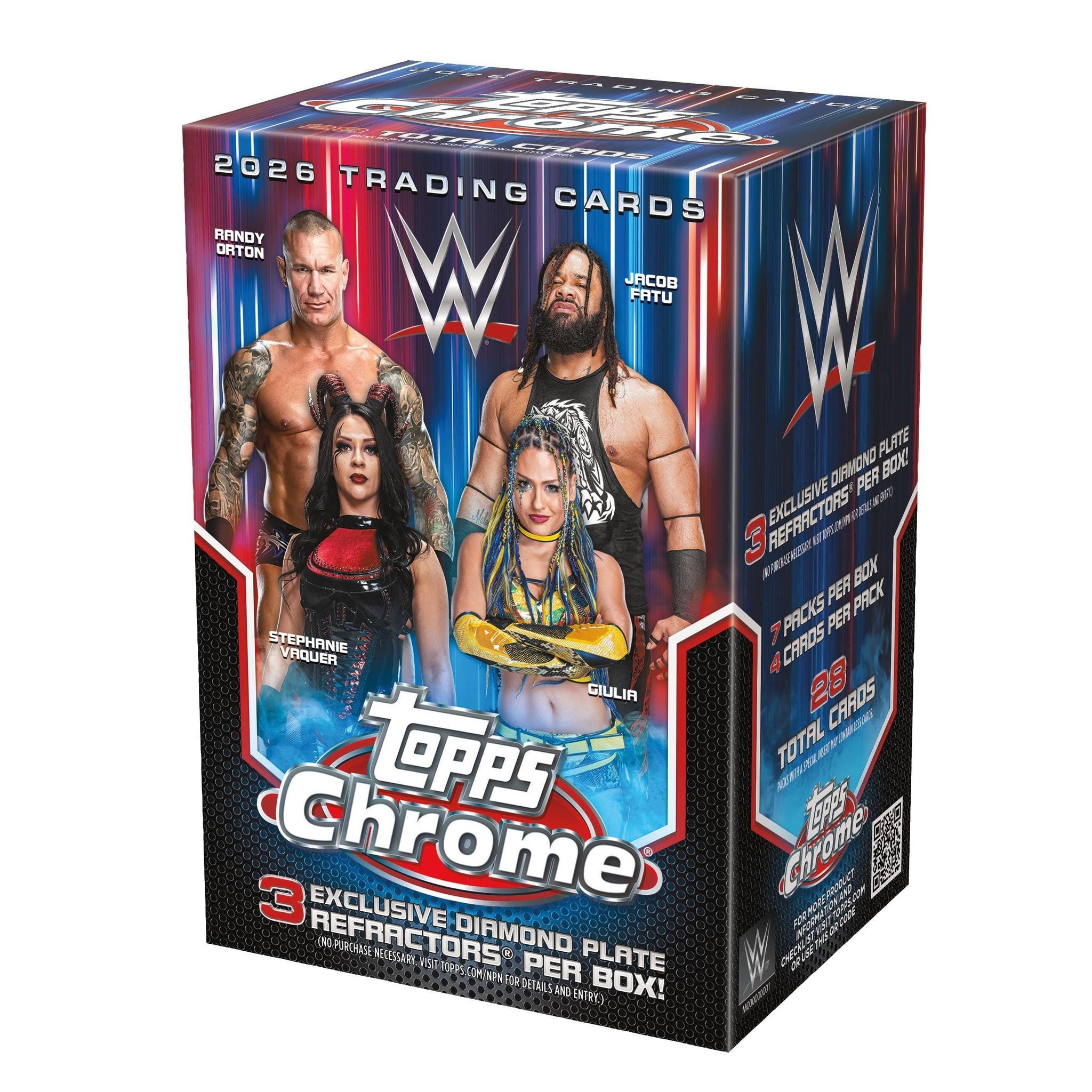 2026 Topps Chrome WWE Blaster Box