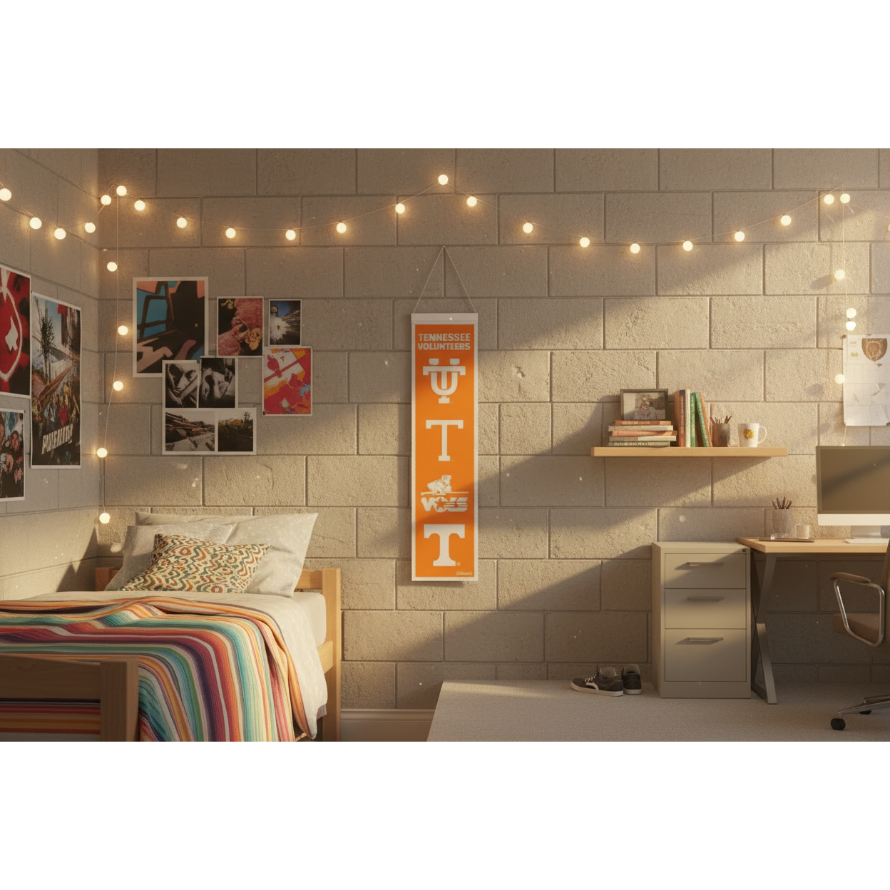 Tennessee Volunteers College Vault Wool Banner – 8" x 32"