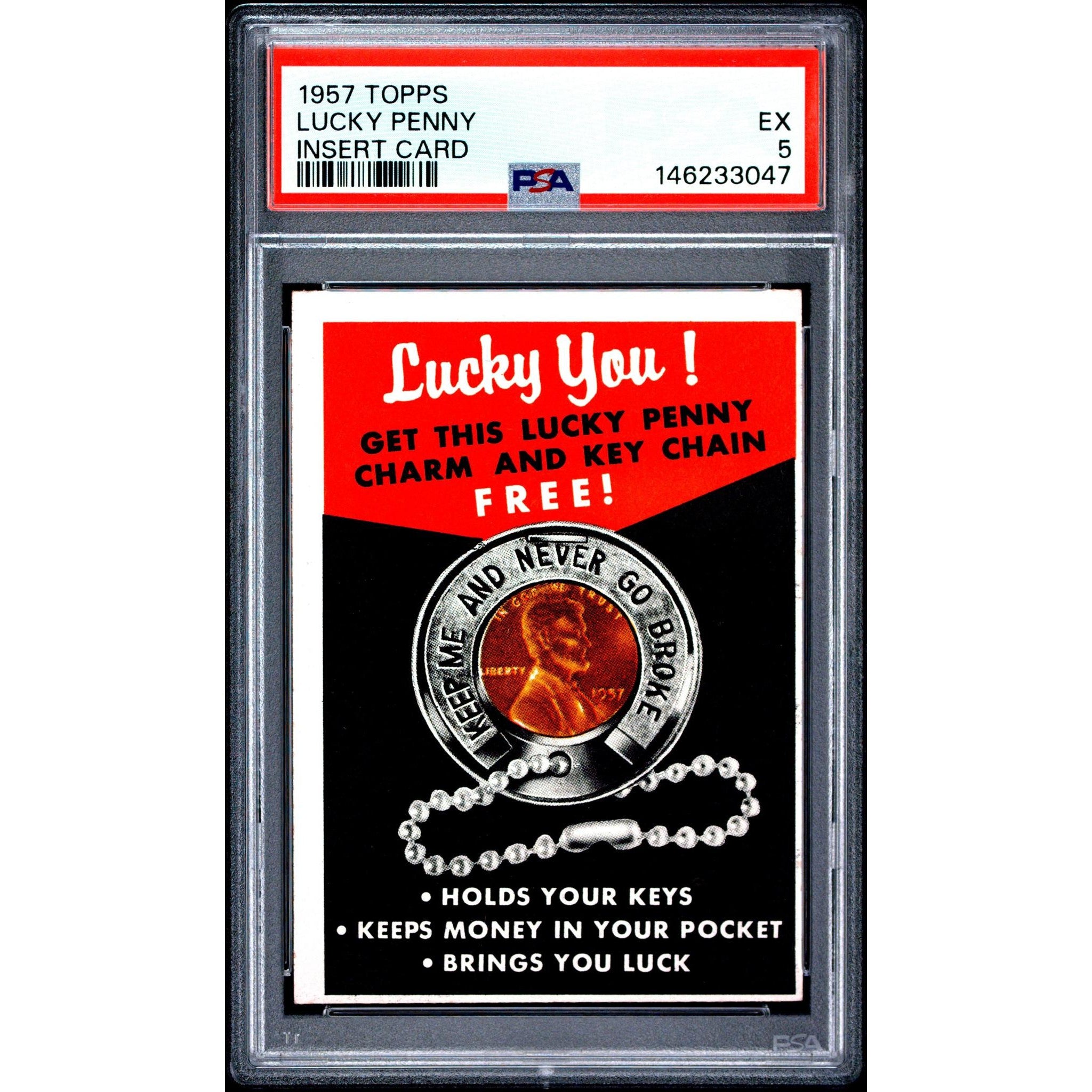 Lucky Penny 1957 Topps Insert Card PSA 5